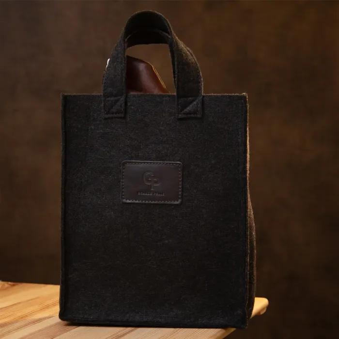 Стильна шкіряна чоловіча сумка через плече GRANDE PELLE 11358 Коричневий