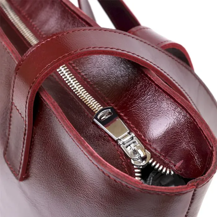 Стильная женская сумка-шоппер Shvigel 16368 Бордовый