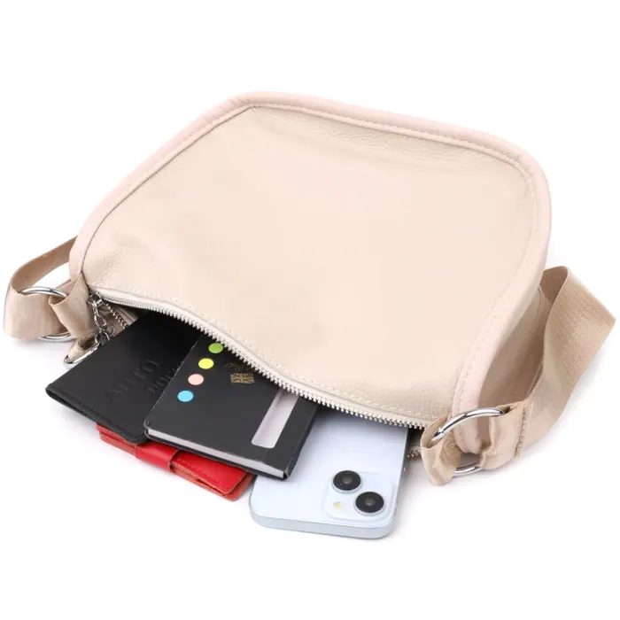 Стильна сумка для жінок із натуральної шкіри Vintage 23010 Білий