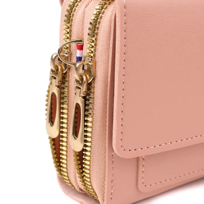 Жіночий клатч на плече з екошкіри Vintage 15144 Рожевий