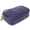 Зручна шкіряна сумка на три відділення для жінок Vintage 22892 Синій