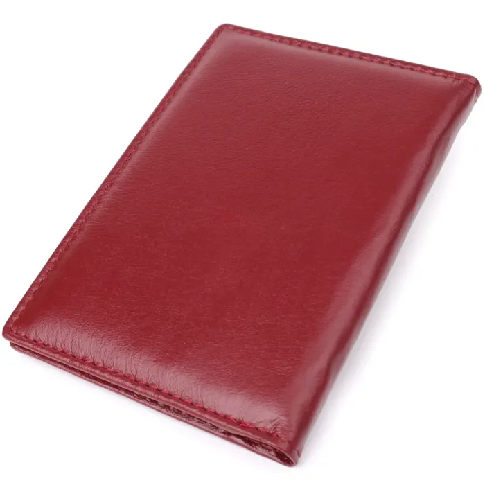 Красива обкладинка на паспорт універсального формату з натуральної шкіри ST Leather 23079 Чорний