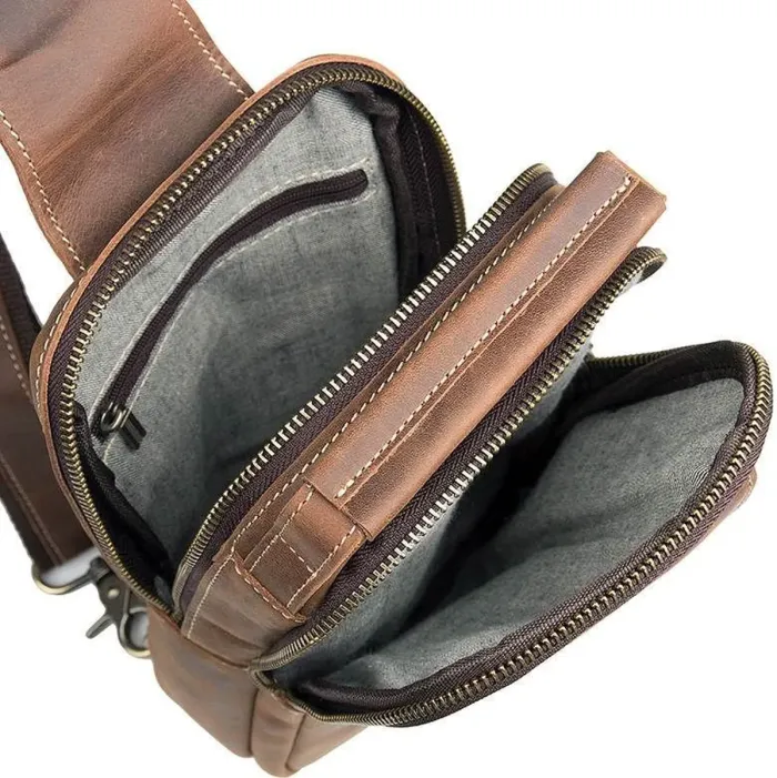 Сумка чоловіча Vintage 14519 Коричнева