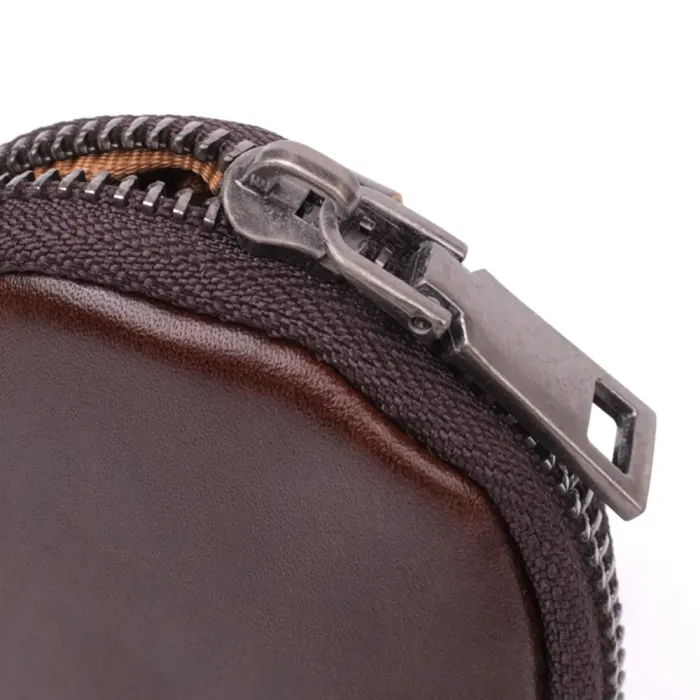 Невеликий гаманець для монет із натуральної шкіри Vintage 15101 Коричневий