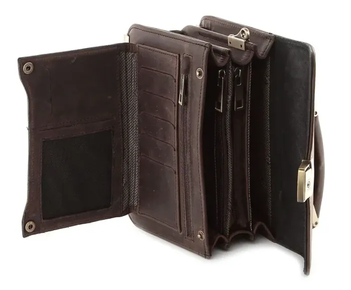 Барсетка SHVIGEL 00758 Коричнева