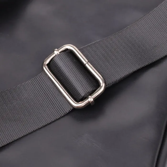 Практична чоловіча сумка через плече з вінтажної натуральної шкіри Shvigel 20870_1 Чорний