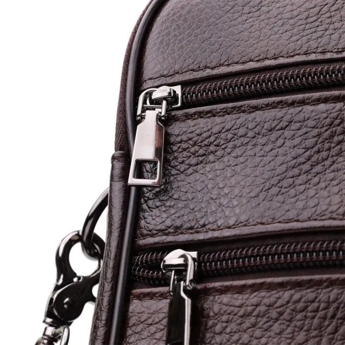 Ділова чоловіча сумка з натуральної шкіри Vintage 23027 Коричневий