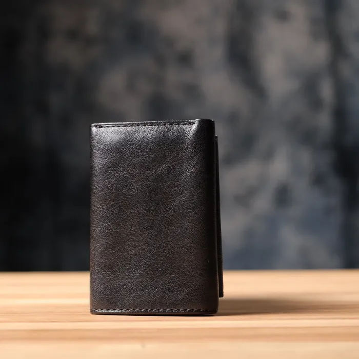 Компактний жіночий гаманець із глянсової натуральної шкіри Tony Perotti 20886_1 (1263 nero) Чорний