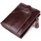 Вертикальний чоловічий гаманець із натуральної шкіри Vintage 15096 Коричневий