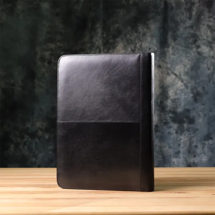 Оригінальна папка з блокнотом із гладкої натуральної шкіри Tony Perotti 20850_1 (1278L nero) Чорний