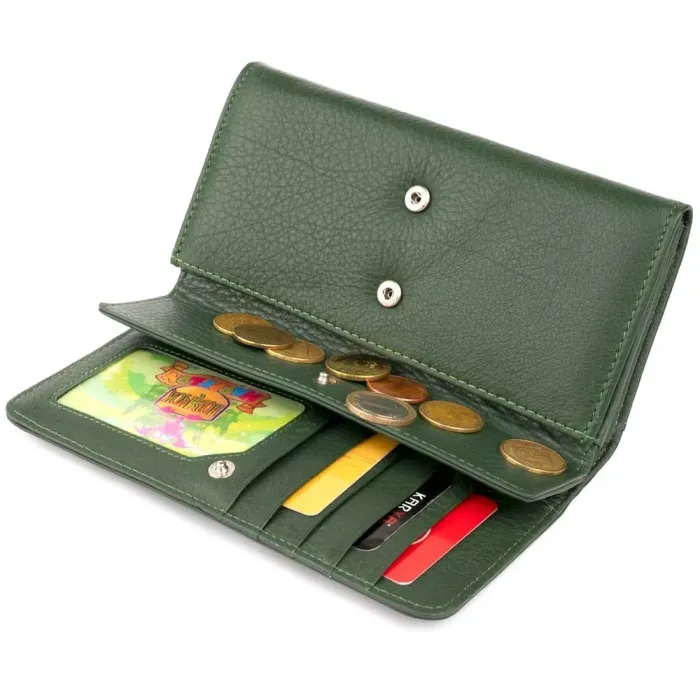 Гаманець шкіряний жіночий ST Leather 19286 Зелений