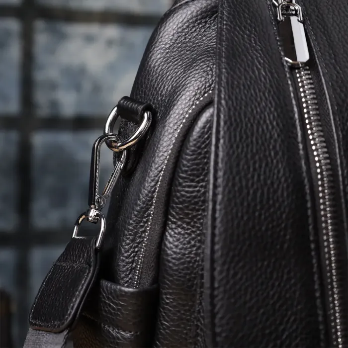 Класичний жіночий рюкзак з натуральної шкіри Vintage 23061 Чорний
