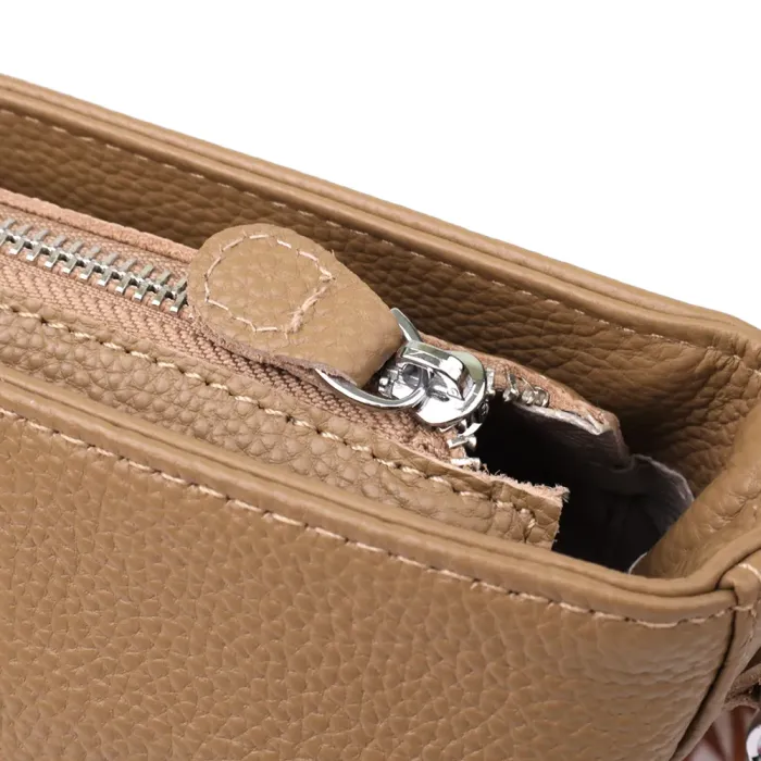 Жіноча шкіряна сумка на плече для повсякденного носіння Vintage 22912 Бежевий