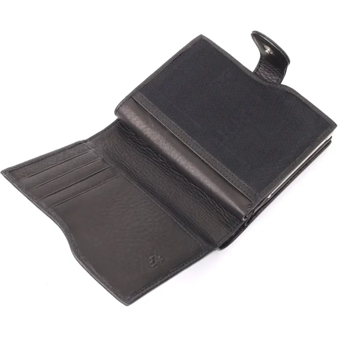 Стильний жіночий вертикальний гаманець з натуральної шкіри Tony Perotti 20842_1 (2656 nero) Чорний