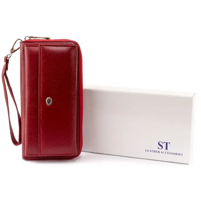 Гаманець шкіряний ST Leather 19293 Бордовий
