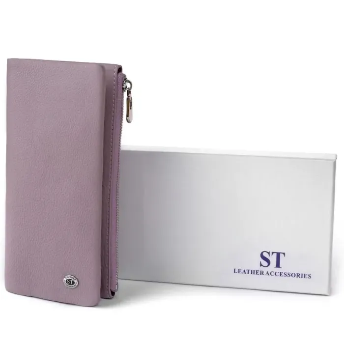 Вертикальний гаманець жіночий ST Leather 19206 Ліловий