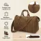 Сумка дорожня Vintage 14050 з вінтажній шкіри Коричнева