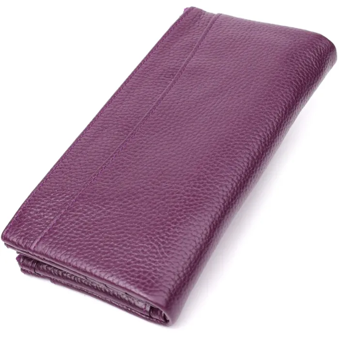 Яскравий жіночий гаманець з натуральної шкіри CANPELLINI 20873_1 Фіолетовий