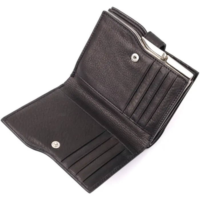 Стильний жіночий вертикальний гаманець з натуральної шкіри Tony Perotti 20842_1 (2656 nero) Чорний