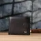 Класичний чоловічий гаманець горизонтального формату із натуральної шкіри ST Leather 23094 Чорний