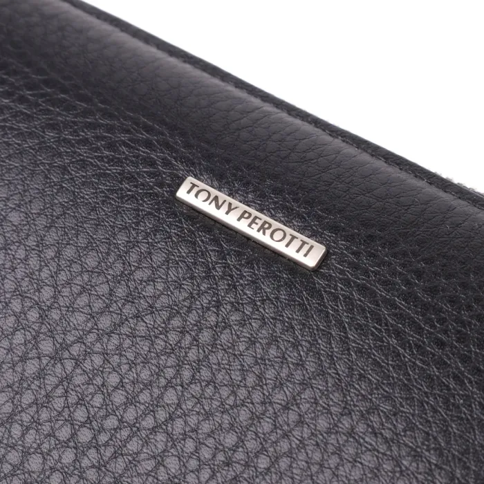 Оригінальний жіночий гаманець з натуральної шкіри Tony Perotti 20903_1 (2651 nero) Чорний