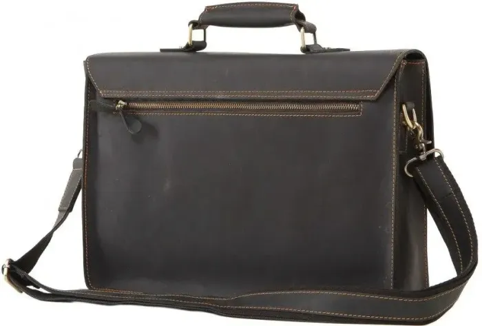 Портфель Vintage 14564 із натуральної шкіри Чорний