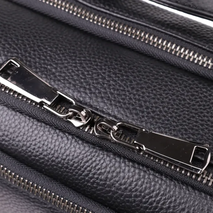 Практичний чоловічий рюкзак з натуральної шкіри Vintage 23051 Чорний