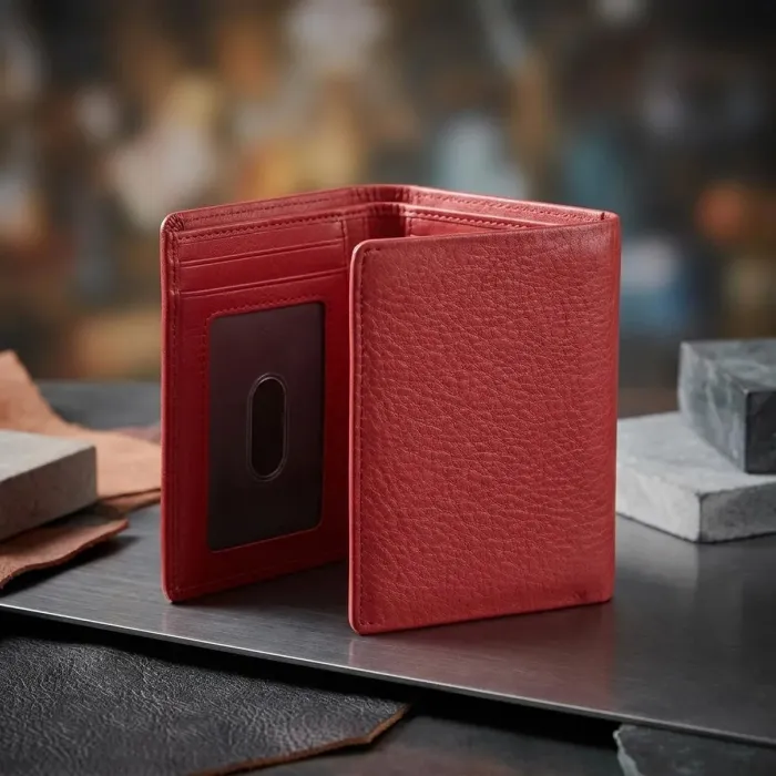 Жіночий гаманець Tony Perotti з зернистої шкіри New Contatto 3603 rosso (90701) Червоний