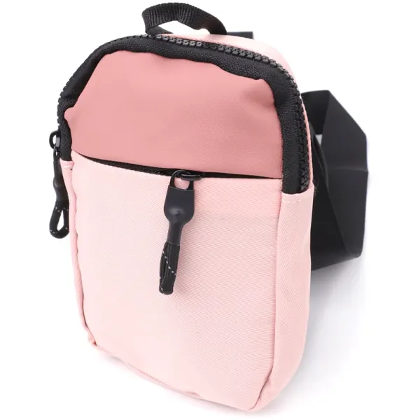 Жіноча слінг сумка для подорожей з якісного текстилю Vintage 15154 Рожевий