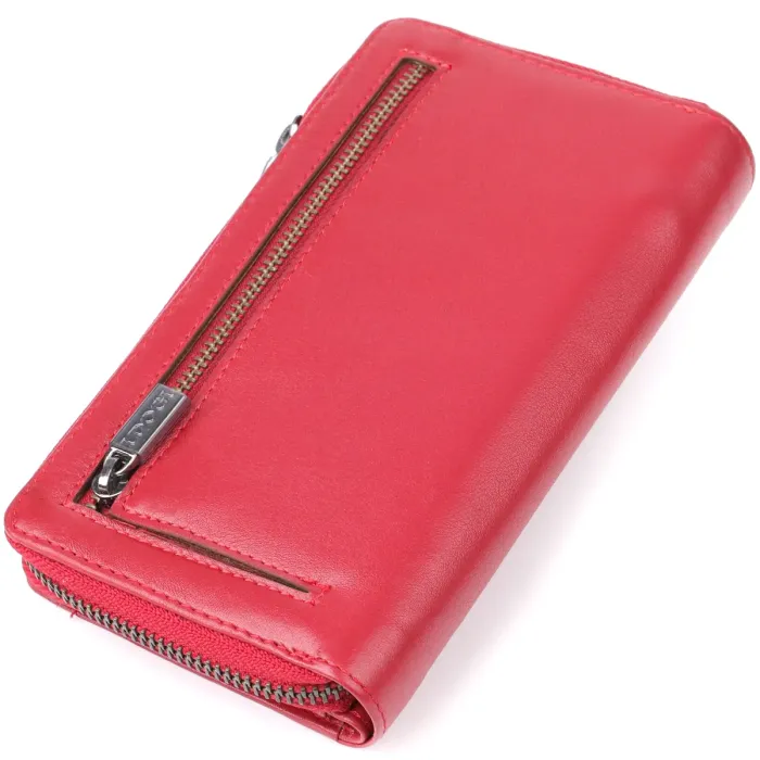 Жіночий вертикальний гаманець з натуральної шкіри Tony Perotti 20879_1 (5084 rosso) Червоний