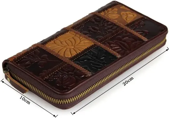 Гаманець жіночий Vintage 14502 на блискавці Коричневий