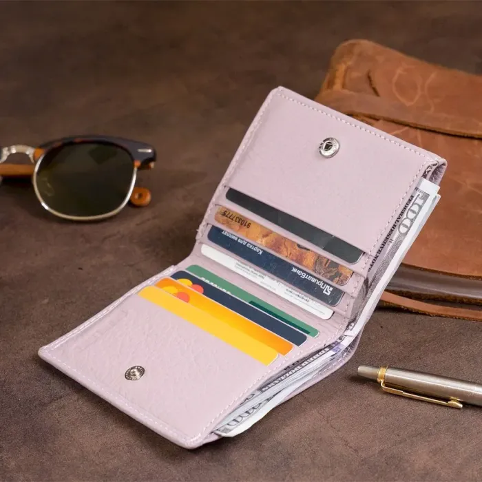 Компактний жіночий гаманець ST Leather 19260 Ліловий