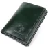 Відмінний гаманець у три складання з натуральної гладкої шкіри GRANDE PELLE 22944 Зелений