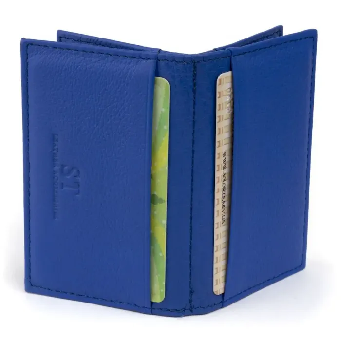 Візитниця-книжка ST Leather 19219 Синя