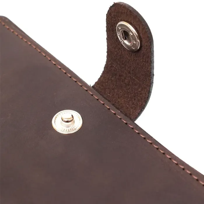 Урожай матовий шкіряний тревел-кейс Shvigel 16517 Коричневий