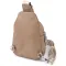 Слінг сумка з натуральної шкіри для жінок Vintage 22939 Бежевий