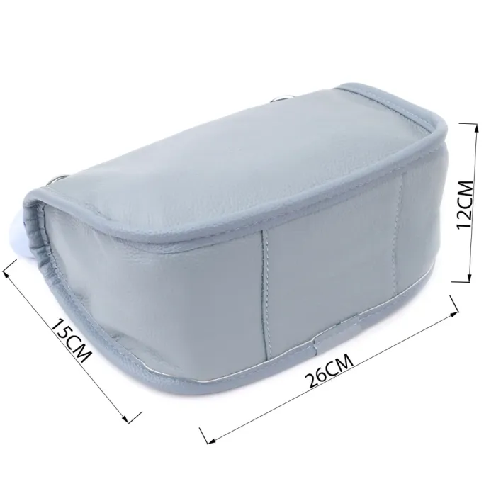 Цікава напівкругла сумка для жінок з натуральної шкіри Vintage 22908 Сіро-блакитний