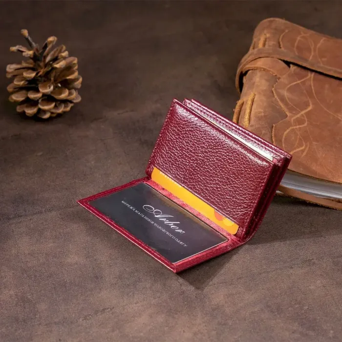 Візитниця-книжка ST Leather 19218 Бордова