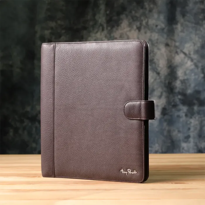 Практичний органайзер із зернистої натуральної шкіри Tony Perotti 20839_1 (2283 moro) Коричневий