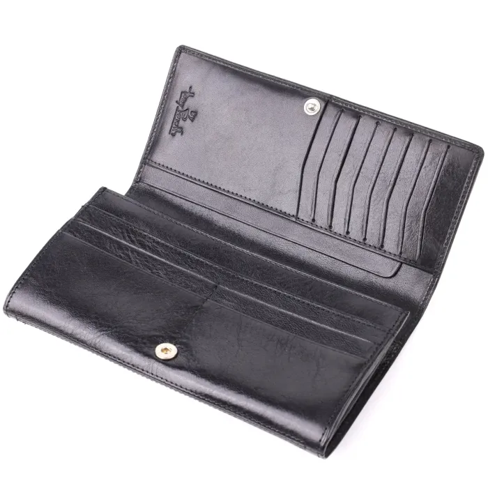 Жіночий місткий гаманець з натуральної шкіри Tony Perotti 20905_1 (3630 nero) Чорний