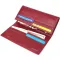Елегантний гаманець у два складення з натуральної шкіри ST Leather 23065 Бордовий