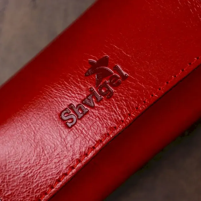 Стильна жіноча шкіряна ключниця Shvigel 16530 Червоний