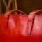 Яркая женская сумка-шоппер из натуральной кожи Shvigel 16366 Красный