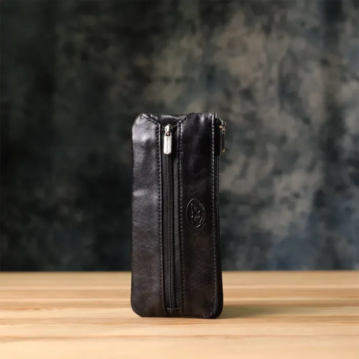 Містка ключниця на одне відділення з гладкої натуральної шкіри Tony Perotti 20851_1 (2686 nero) Чорний