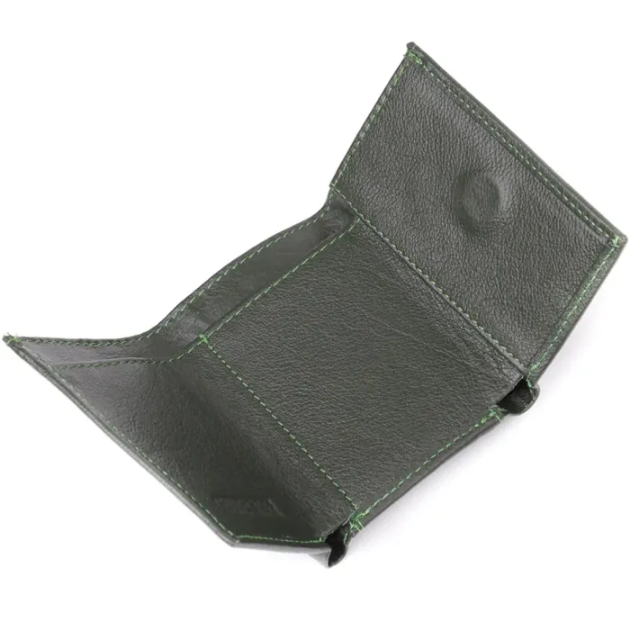 Жіночий мініатюрний гаманець із натуральної шкіри ST Leather 23083 Зелений