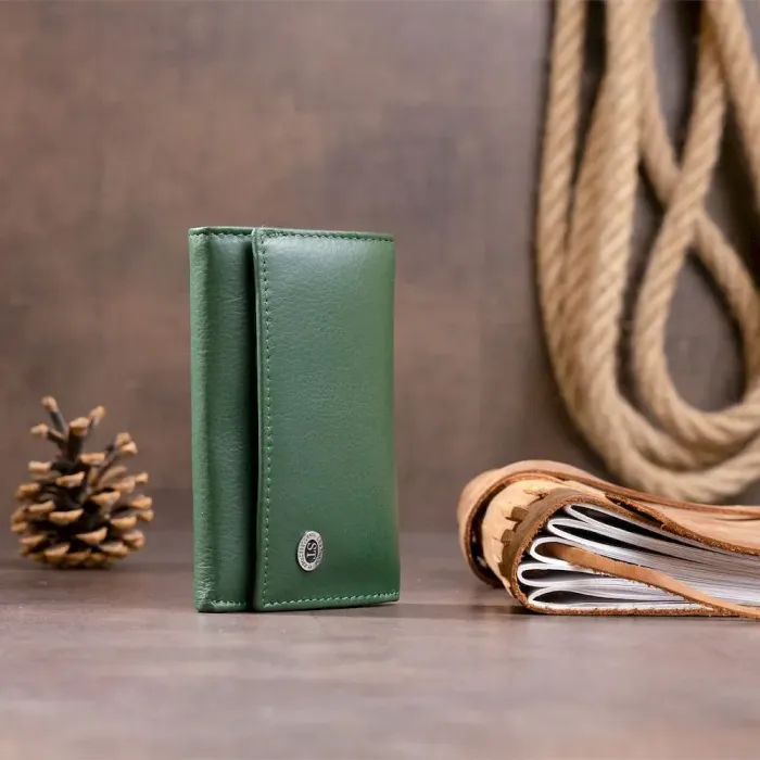 Ключниця-гаманець унісекс ST Leather 19224 Зелена