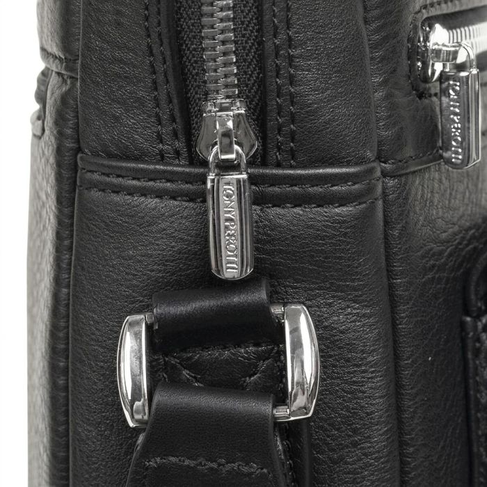 Чоловіча шкіряна сумка Tony Perotti New Contatto 9058G-26 (90424) Чорна