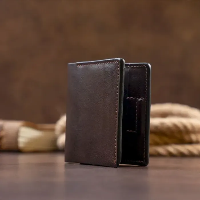 Вертикальне портмоне-кредитниця комбі в гладкій шкірі GRANDE PELLE 11328