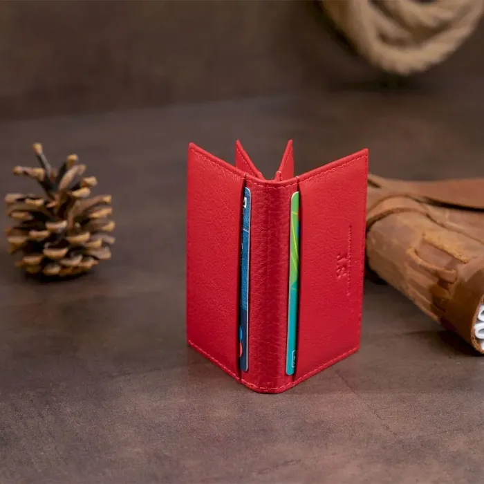 Візитниця-книжка ST Leather 19214 Червона