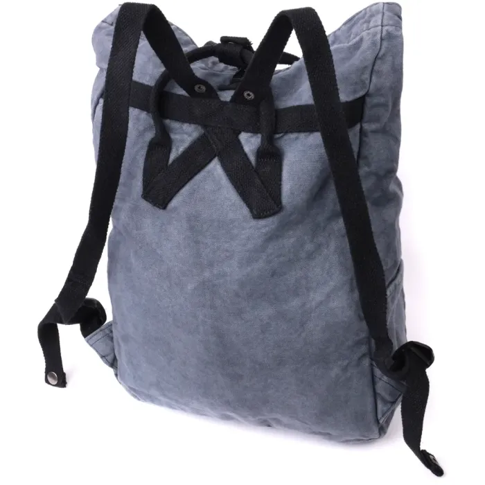 Модний міський рюкзак-мішок унісекс із щільного текстилю Vintage 15076 Сірий